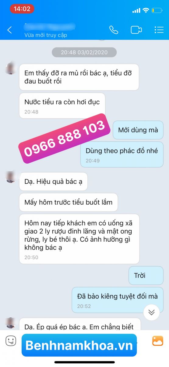 Phản hồi chữa bệnh lậu bn Nha Trang 5